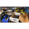 Image 7 : CONTENTS OF 4 SHELVES INCLUDING BOTTOM-WIRE, ELECTRICAL COMPONENTS, LIFTING STRAPS, RATCHET STRAPS,