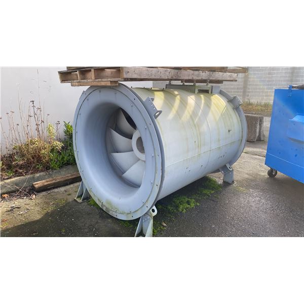 LARGE INDUSTRIAL BLOWER 55,OOO CFM - MEASURES APPROX. 75" ACROSS X 56" HIGH X 56" DIAMETER