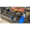 Image 3 : GROUP OF 3 RUBBER MALLETS, 2 PROPANE TORCHES AND 1 GREASE GUN