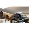 Image 4 : SHELF OF CLEAR PLASTIC ROLLS AND PARTIAL ROLLS OF ASSORTED RUBBER MATERIAL