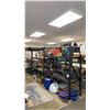 Image 2 : WHALEN 3 SECTION SYSTEM OF BLACK SHELF RACKING - 4 UPRIGHTS, 16 SIDE RAILS WITH MESH DECK SHELVES