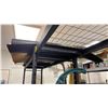 Image 4 : WHALEN 3 SECTION SYSTEM OF BLACK SHELF RACKING - 4 UPRIGHTS, 16 SIDE RAILS WITH MESH DECK SHELVES