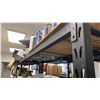 Image 4 : WHALEN 3 SECTION SYSTEM OF BLACK SHELF RACKING - 4 UPRIGHTS, 20 SIDE RAILS WITH MESH DECK SHELVES