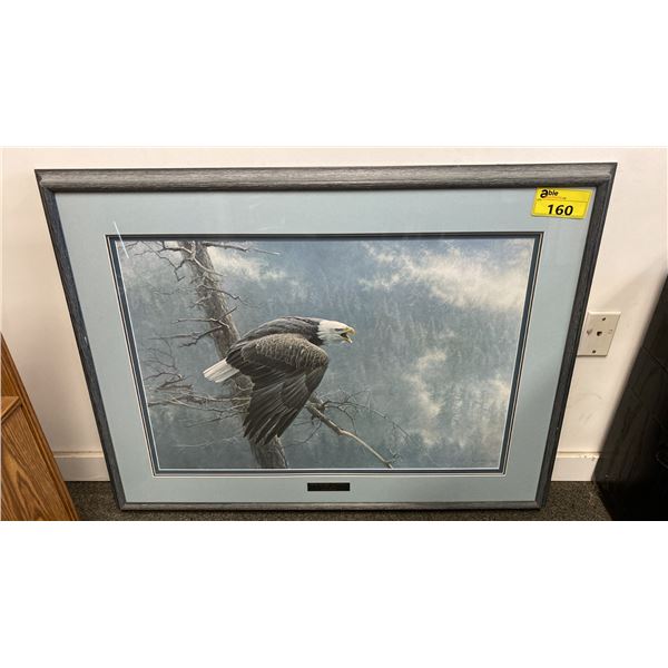 ROBERT BATEMAN L.E.P "THE AIR, THE FOREST AND THE WATCH" - 42 1/4" X 32 3/4" FRAMED