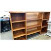 Image 4 : SOLID WOOD BUFFET AND HUTCH - MEASURES APPROX.81 1/2" ACROSS X 18 1/2"WIDE X 7FT HIGH
