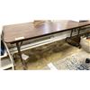 Image 1 : GROUP OF ASSORTED OFFICE ITEMS - FOLDING TABLE, 3 OFFICE CHAIRS, STOOL, COMMERCIAL MOP BUCKET