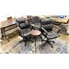 Image 2 : GROUP OF ASSORTED OFFICE ITEMS - FOLDING TABLE, 3 OFFICE CHAIRS, STOOL, COMMERCIAL MOP BUCKET