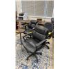 Image 3 : GROUP OF ASSORTED OFFICE ITEMS - FOLDING TABLE, 3 OFFICE CHAIRS, STOOL, COMMERCIAL MOP BUCKET