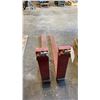Image 2 : SET OF STANDARD 42" FORKLIFT FORKS (RED)