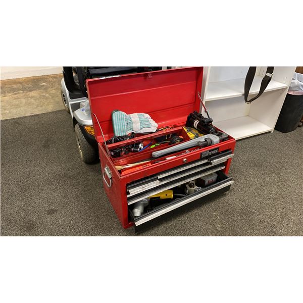 CRAFTSMAN 6 DRAWER TOOL BOX AND CONTENTS