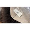 Image 3 : WOOLMARK INTERIORS FAUX FUR AREA RUG WITH LEATHER BACKING (BLACK)