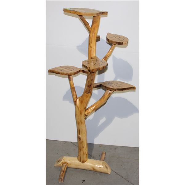 HAND MADE REAL WOOD PLANT STAND
