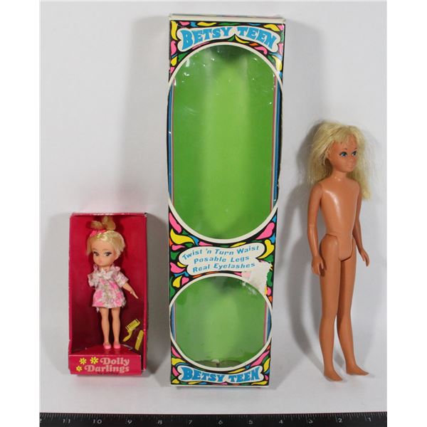 VINTAGE "BETSY TEEN" DOLL BOX WITH A BARBIE