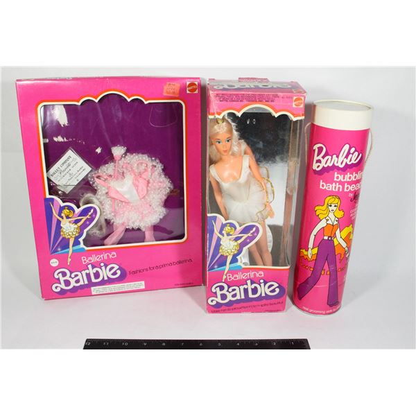 1975 MATTEL BARBIE BALLERINA DOLL + FASHION SET