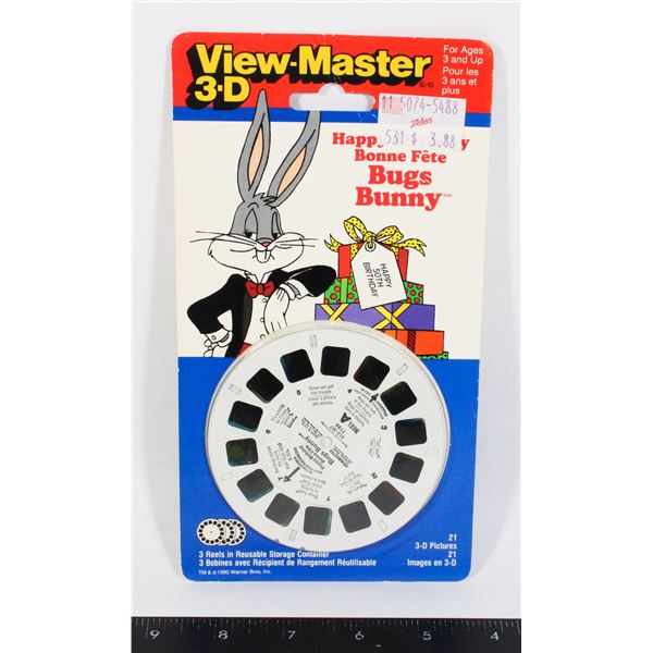 BRAND NEW OLD STOCK VIEWMASTER 3D BUGS BUNNY 3