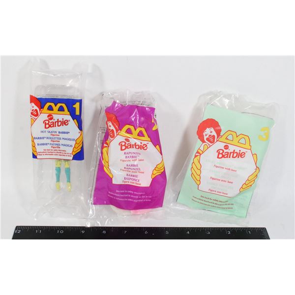 LOT OF THREE NEW OLD STOCK BARBIE RAPUNZEL (1996),