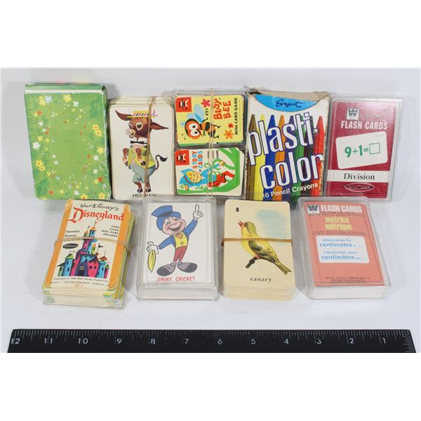 LOT OF VINTAGE KIDS CARDS AND CARD GAMES
