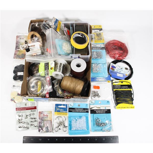 LOT OF ASSORTED JEWELRY MAKING SUPPLIES SOME LOOK