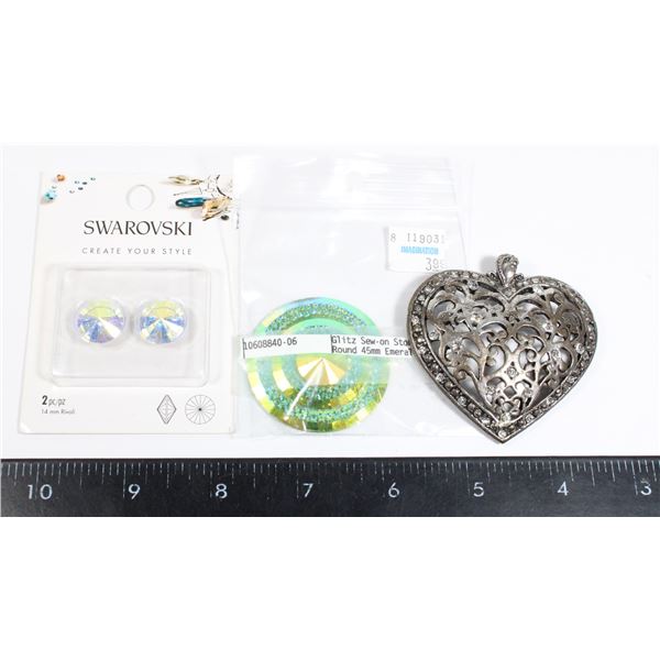 2 PACK 14MM SWAROVSKI CREATE YOUR STYLE RIVOLI
