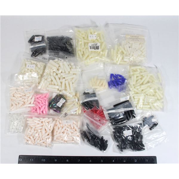 LOT OF ASSORTED SIZED LONG OVAL AND TUBULAR