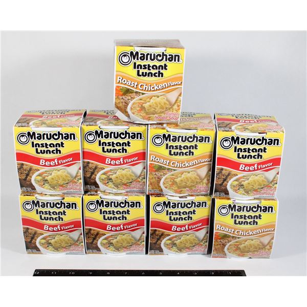 LOT OF 9 NOODLES BEEF/ CHICKEN
