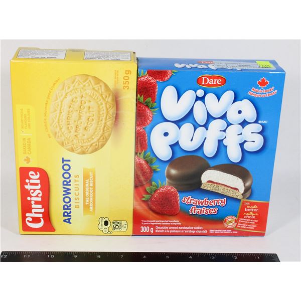 BOX OF VIVA PUFFS STRAWBERRY AND ARROWROOT