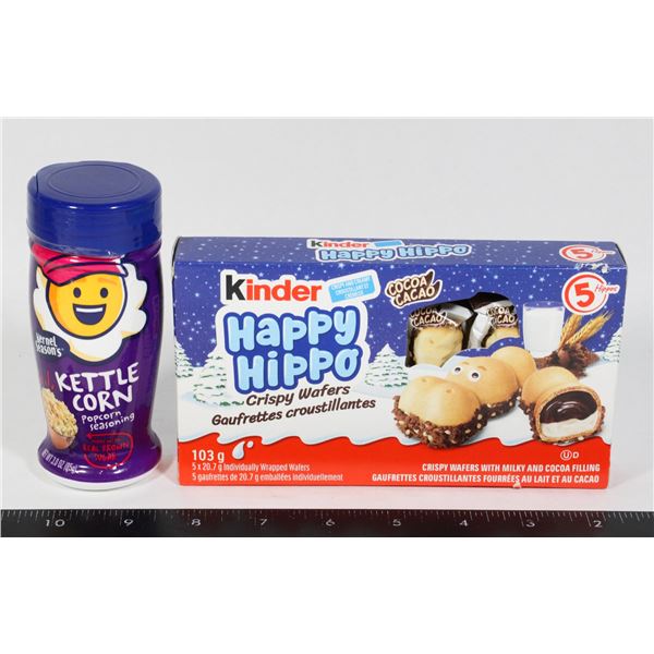 KINDER HAPPY HIPPO AND KETTLE CORN SEASONING
