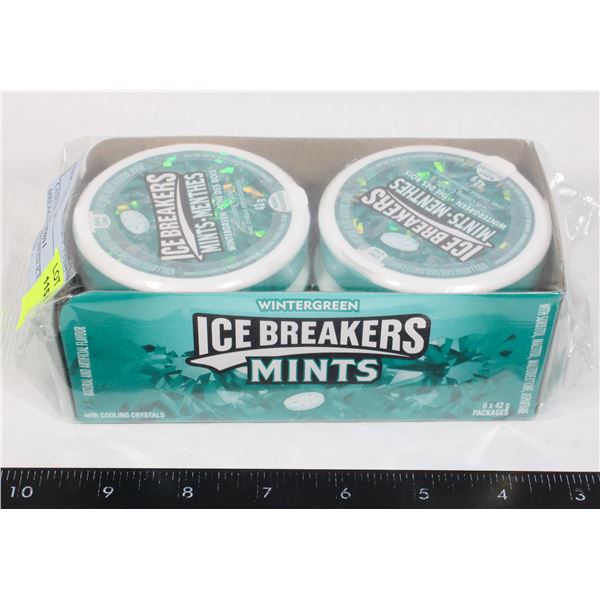 CASE OF WINTERGREEN ICE BREAKERS MINTS
