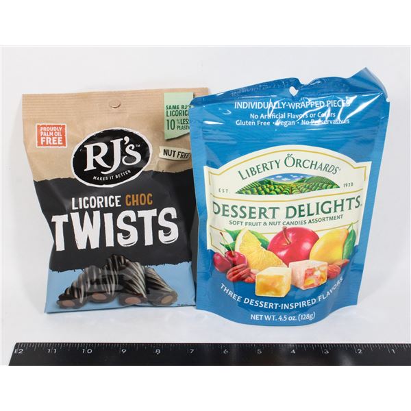 LICORICE CHOC TWISTS AND DESSERT DELIGHTS