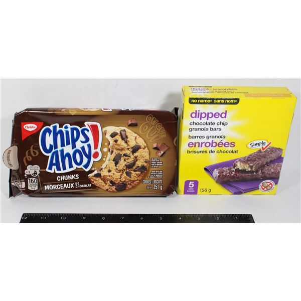 CHIPS AHOY CHUNKS AND DIPPED CHOCOLATE CHIP
