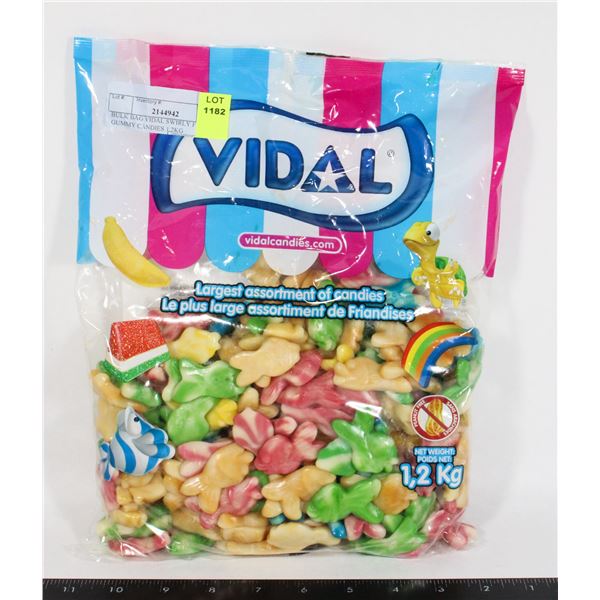 BULK BAG VIDAL SWIRLY FISH GUMMY CANDIES 1.2KG