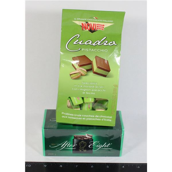 AFTER EIGHT MINT THINS AND PISTACHIO CHOCOLATES