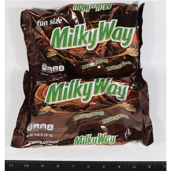 TWO BAGS OF MILKY WAY FUN SIZE CHOCOLATE BARS