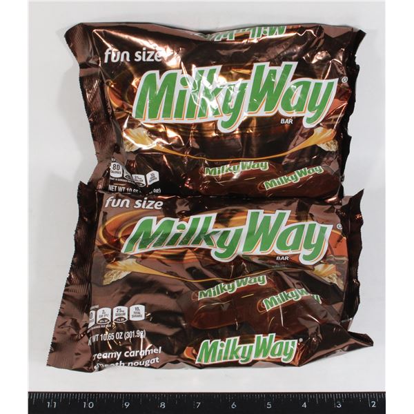 TWO BAGS OF MILKY WAY FUN SIZE CHOCOLATE BARS