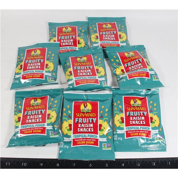 BAG OF SUNMAID FRUITY RAISIN SNACKS