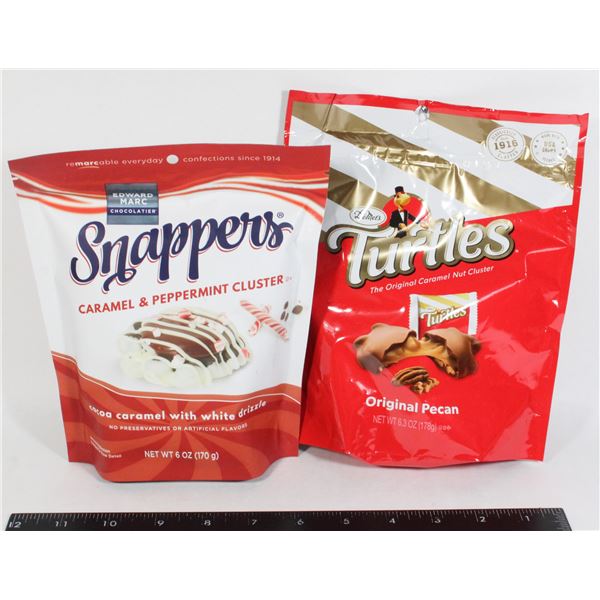 BAG OF TURTLES, SNAPERS CARAMEL AND