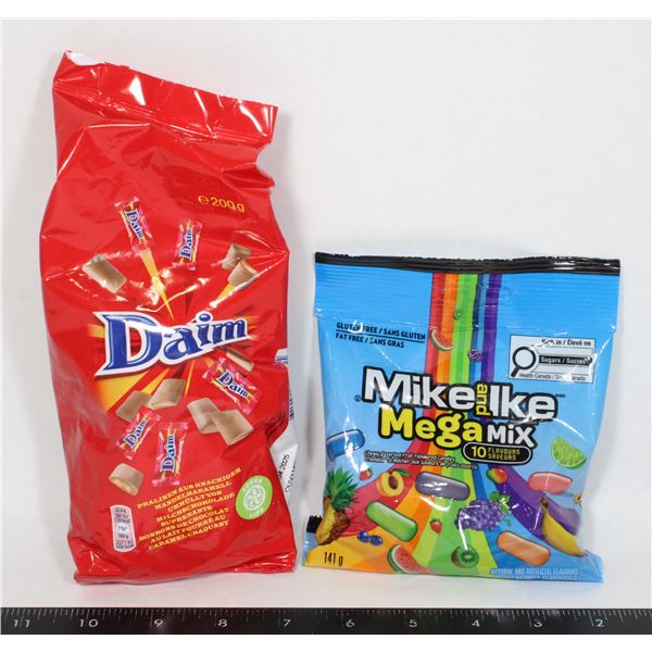 BAG OF DAIM CANDY AND MIKE AND IKE BAG