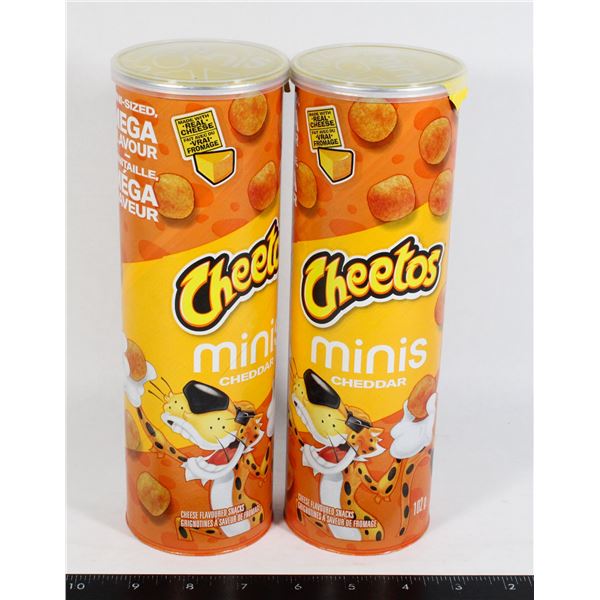 TWO CHEETOS MINIS CHEDDAR 102G EACH