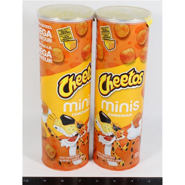 TWO CHEETOS MINIS CHEDDAR 102G EACH