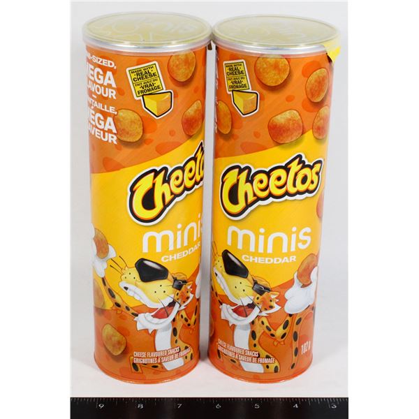 TWO CHEETOS MINIS CHEDDAR 102G EACH
