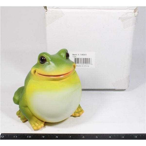 NEW ITEM 14641 SOLAR POWER FROG DECORATION