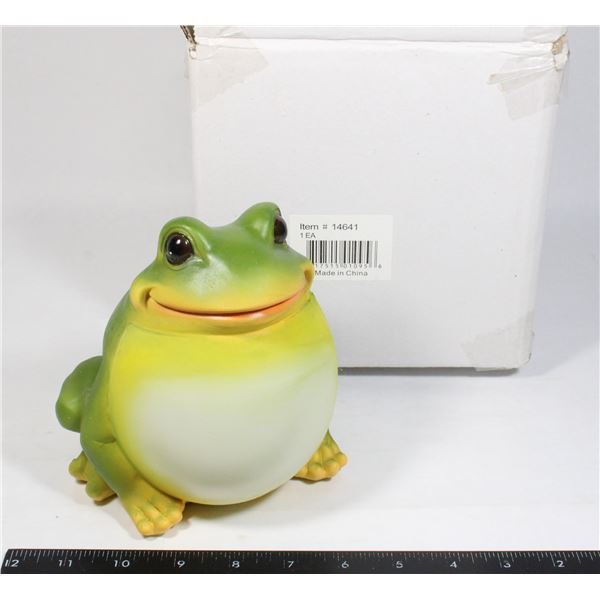 NEW ITEM 14641 SOLAR POWER FROG DECORATION
