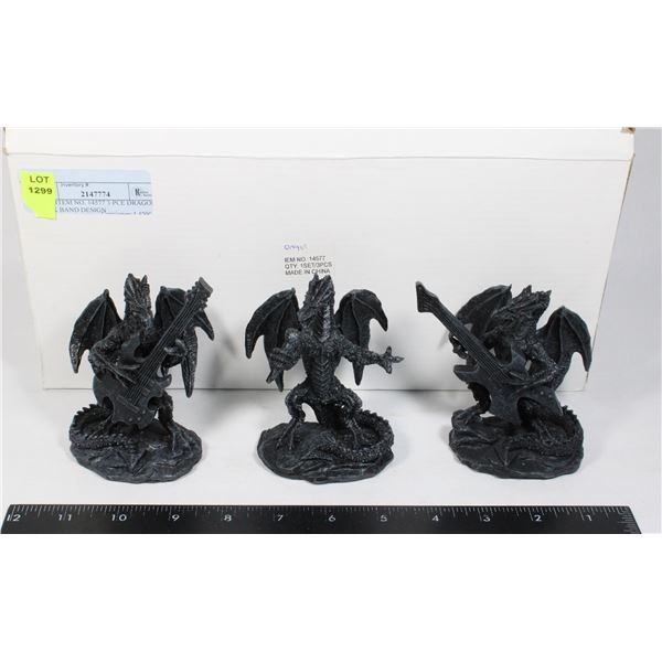 NEW ITEM NO. 14577 3 PCE DRAGON ROCK BAND DESIGN