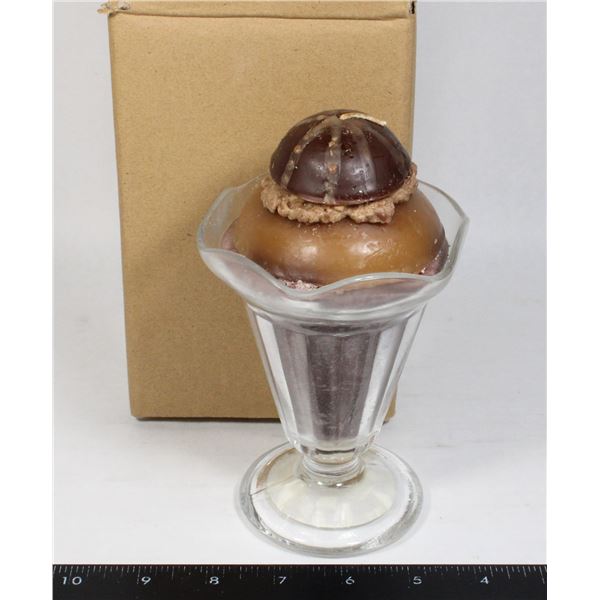 NEW ITEM 14621 CHOCOLATE MILKSHAKE SHAPE CANDLE