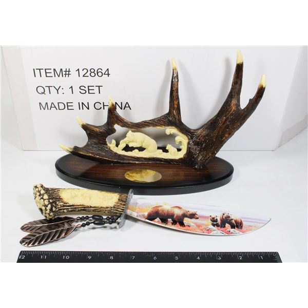 NEW ITEM #12864 BEAR DESIGN STAINLESS STEEL