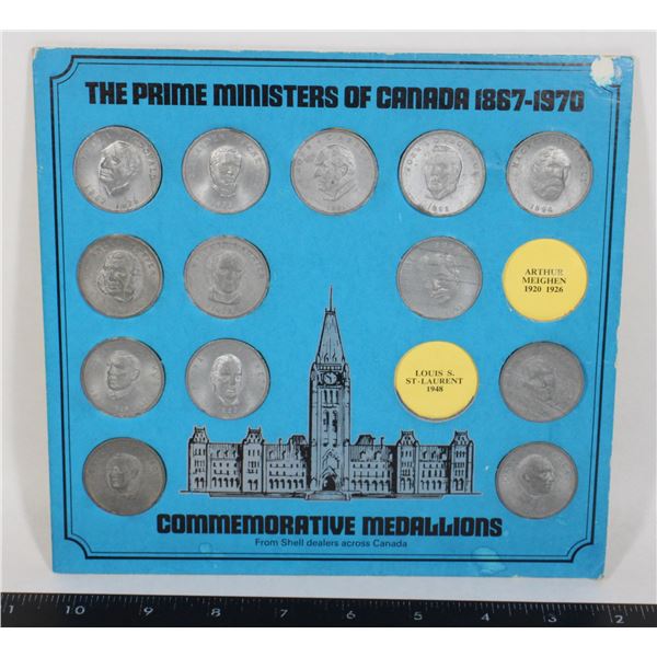 INCOMPLETE PRIME MINISTER COINS