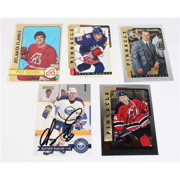 SIGNED HOCKEY CARDS INCLUDING PAT QUINN