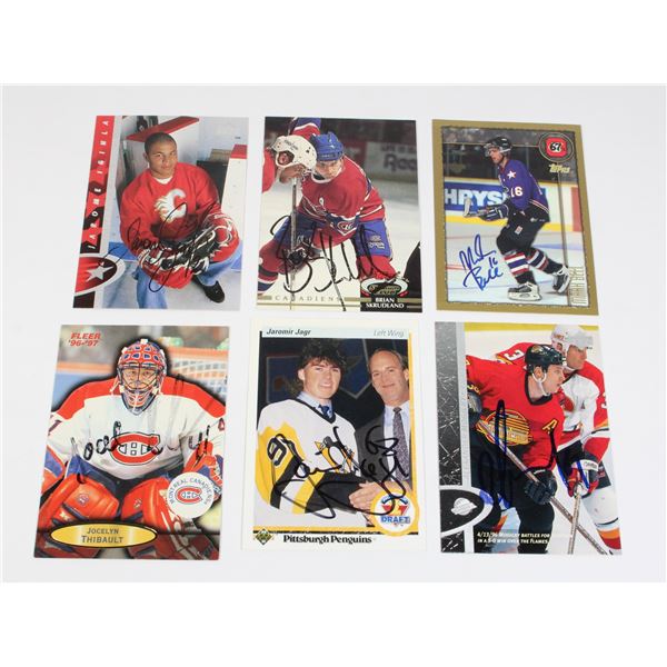 SIGNED HOCKEY CARDS INCLUDING JAROME IGINLA