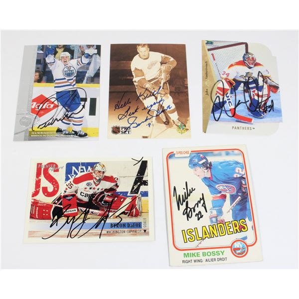 SIGNED HOCKEY CARDS INCLUDING DEAN MCAMMOND