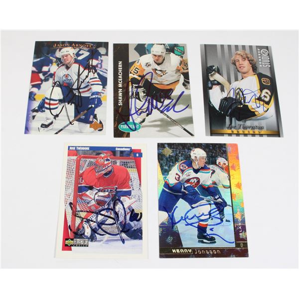 SIGNED HOCKEY CARDS INCLUDING JASON ARNOTT
